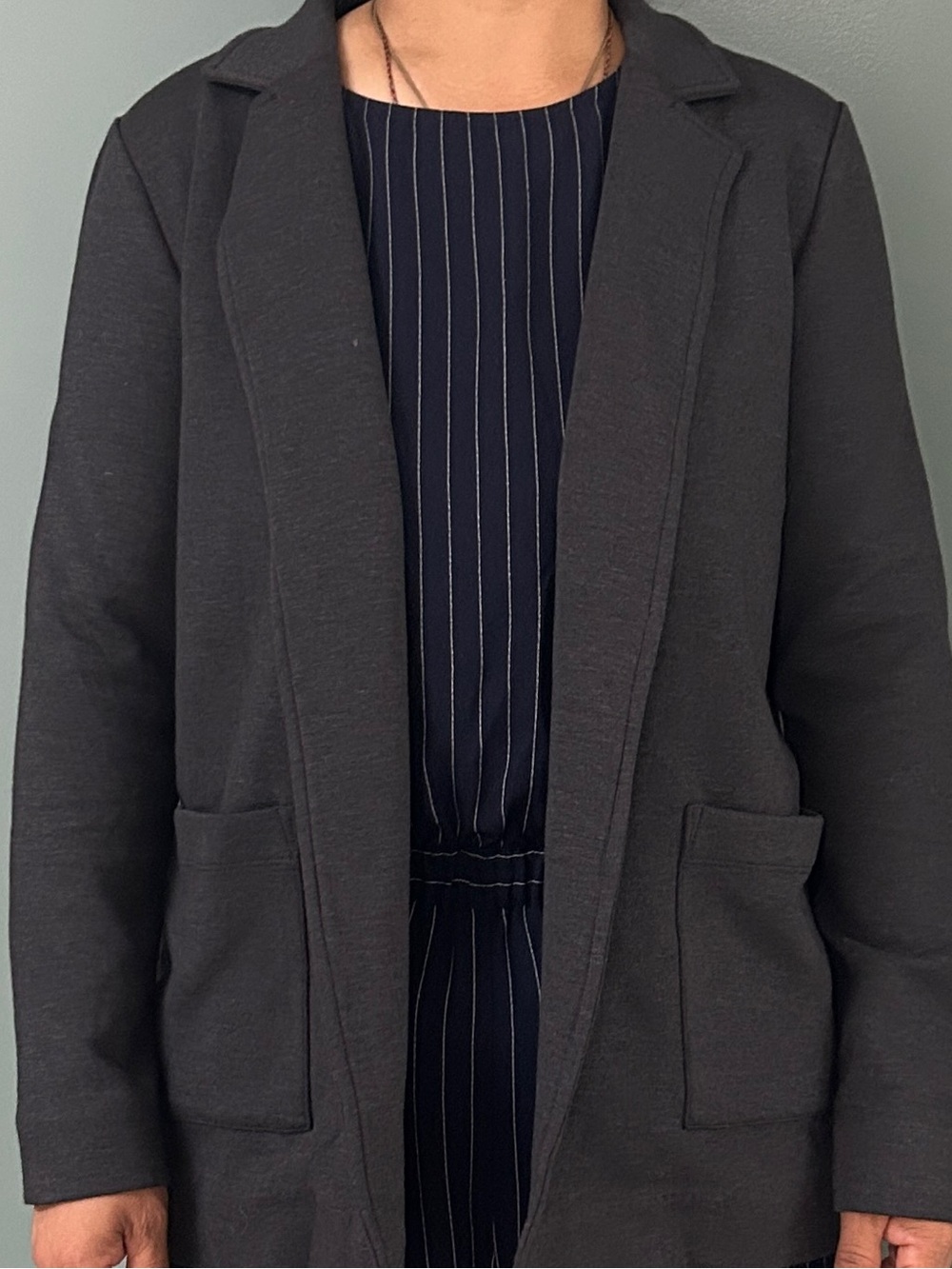 Banana Republic Black Open-Front Blazer
